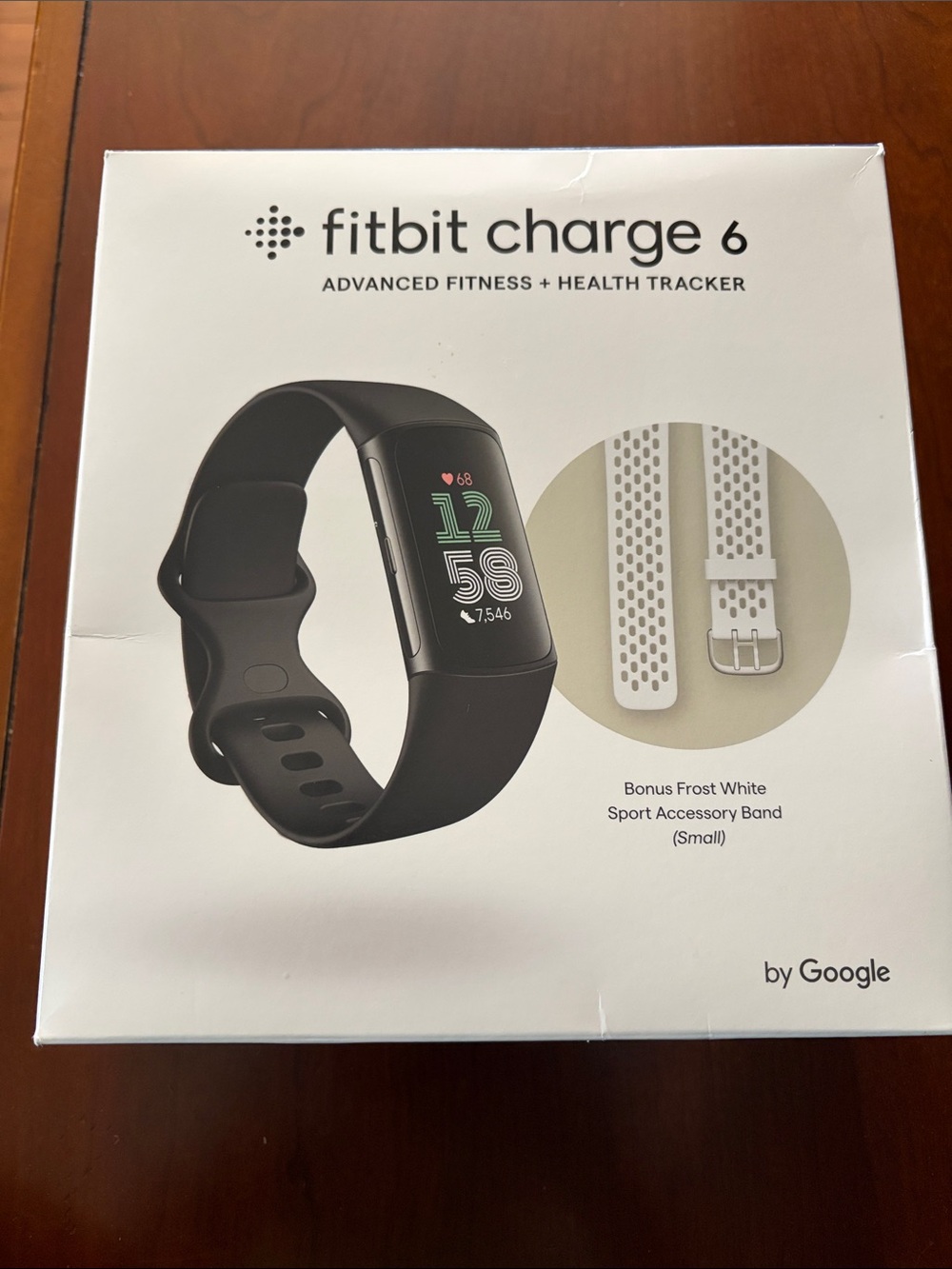 fitbit Charge 6 Fitness Tracker - Black with Bonus Frost White Band